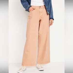 Old Navy Mid Rise Wide-Leg Jeans